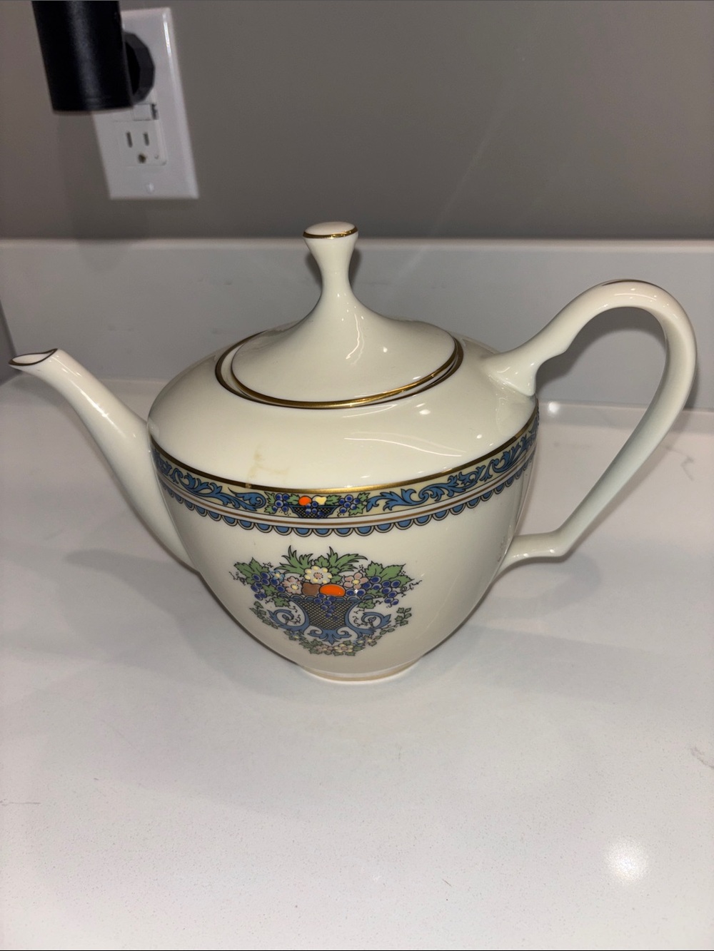 Lenox Autumn Coffee Pot w/Lid - HTF! Presidential Collection